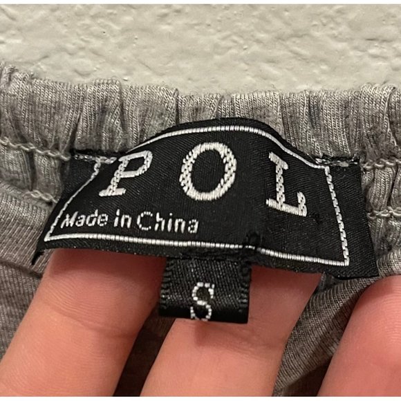 POL Babydoll Grey Mini Dress - Picture 2 of 4